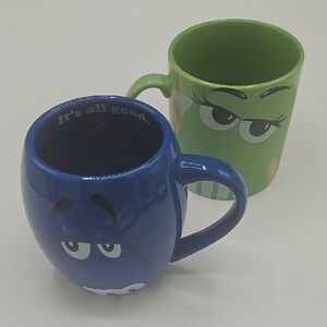 Blue and Green Character Mugs